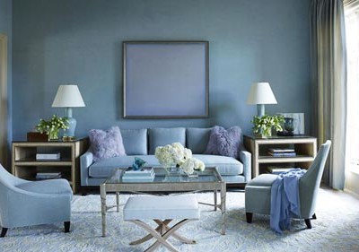 Powder Blue Living Room
